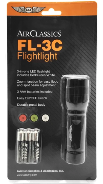 ASA AirClassics LED Pilot Flashlight - 3 Colours