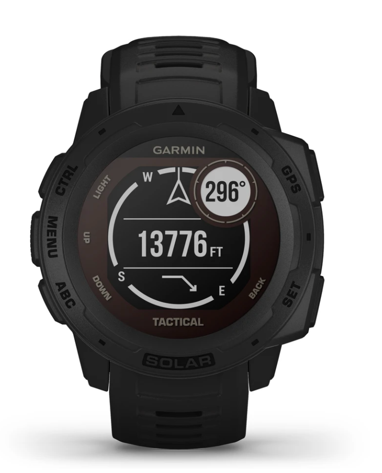 Garmin Instinct Rugged GPS Smartwatch and Fitness Tracker Tactical Edition with Solar Charging - Black 010-02627-13