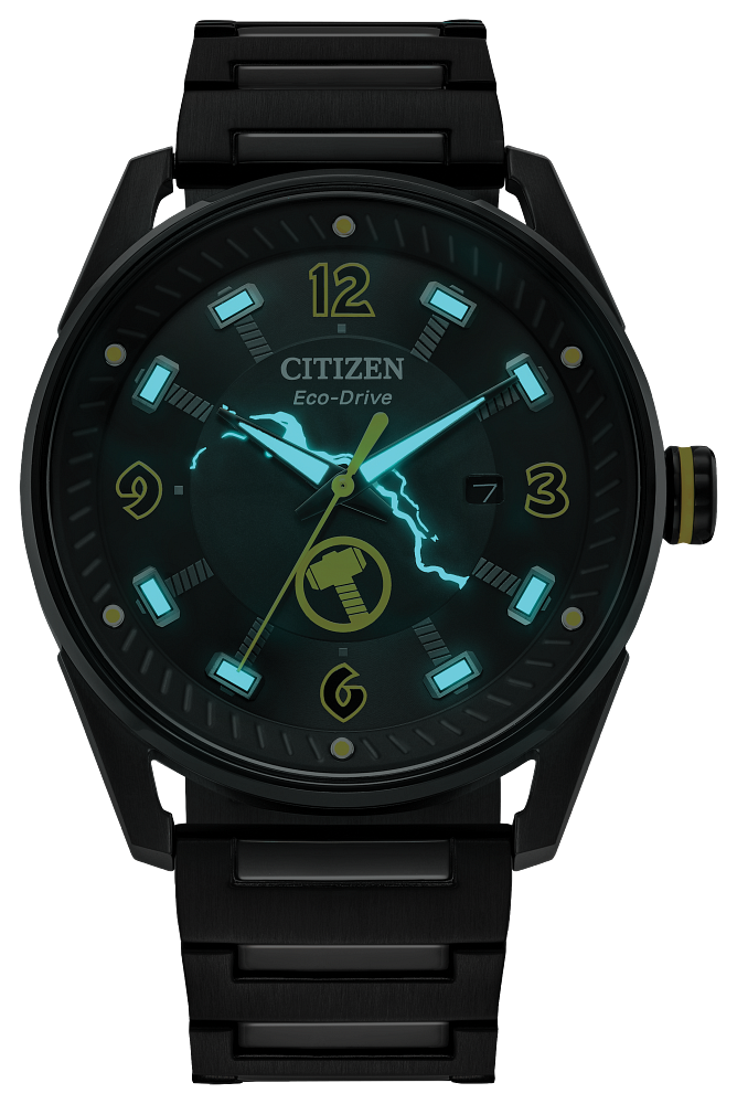 Citizen Marvel Thor Eco-Drive Black Dial Watch BM6987-50W