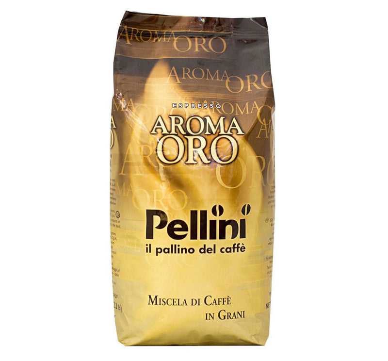 Pellini Espresso Bar Aroma Oro Gold Whole Bean Coffee 1000G/2.2LBS