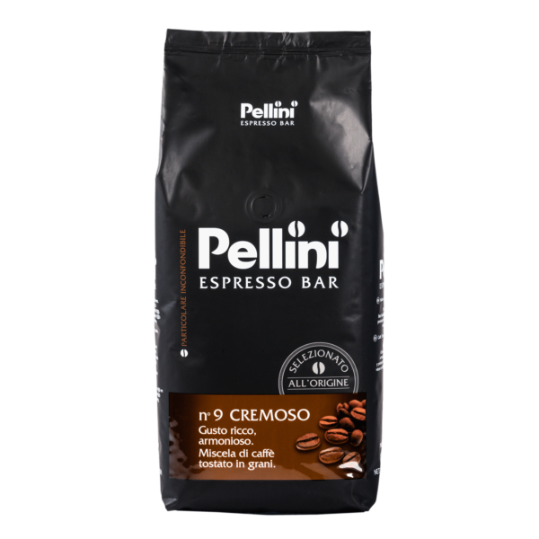 Pellini Espresso Bar N. 9 Cremoso Coffee Beans (6 Pack) - 1000G/2.2LBS Each